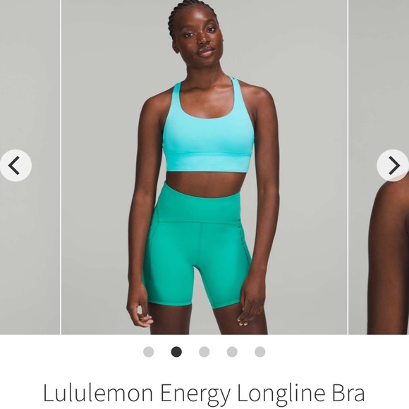 EUC energy bra longline size 6 Electric Turquoise lululemon - Picture 9 of 13